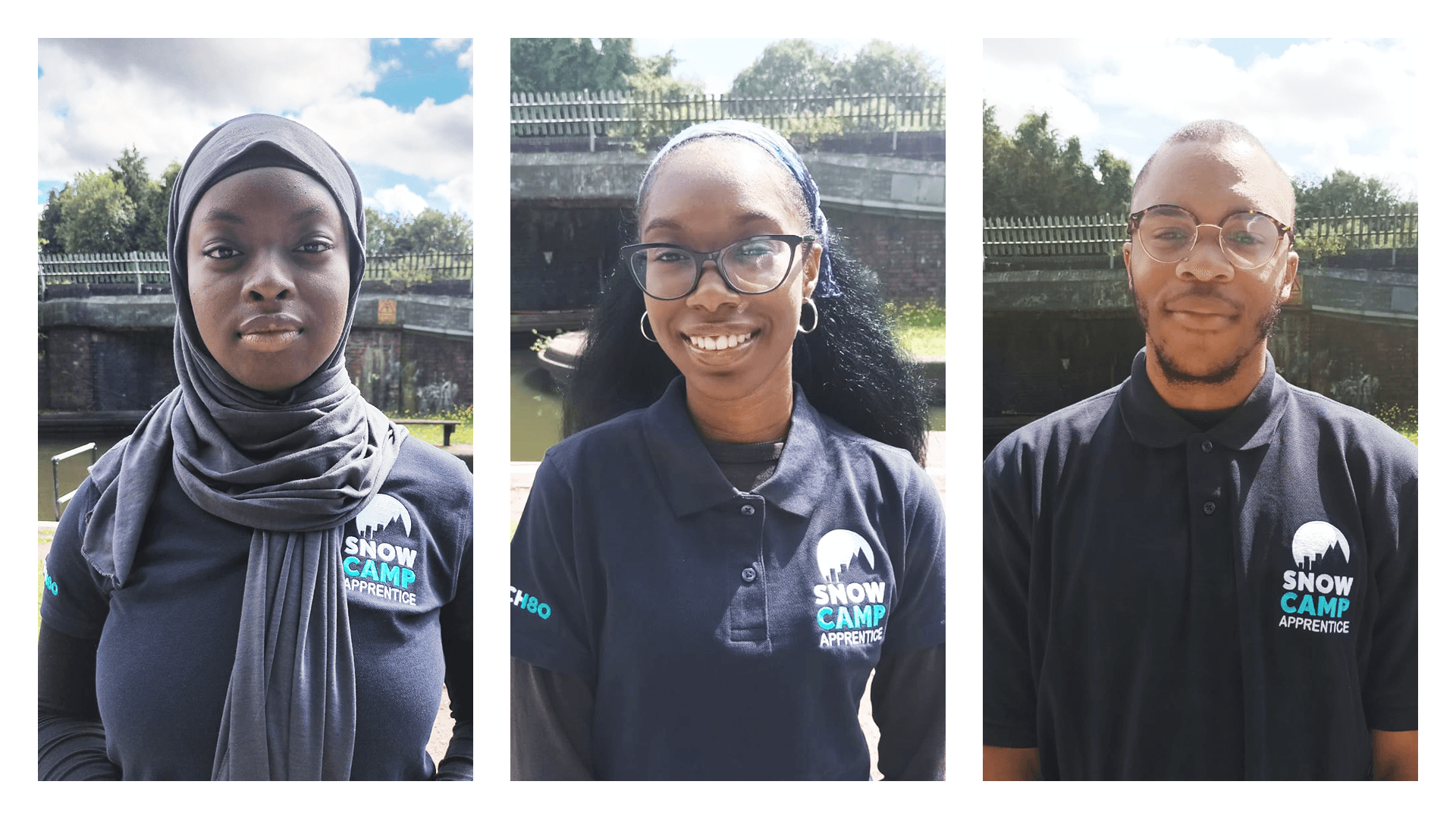 Casmira Johnson, Daniella Hyman and Lamar Jn-Marie London Apprentices