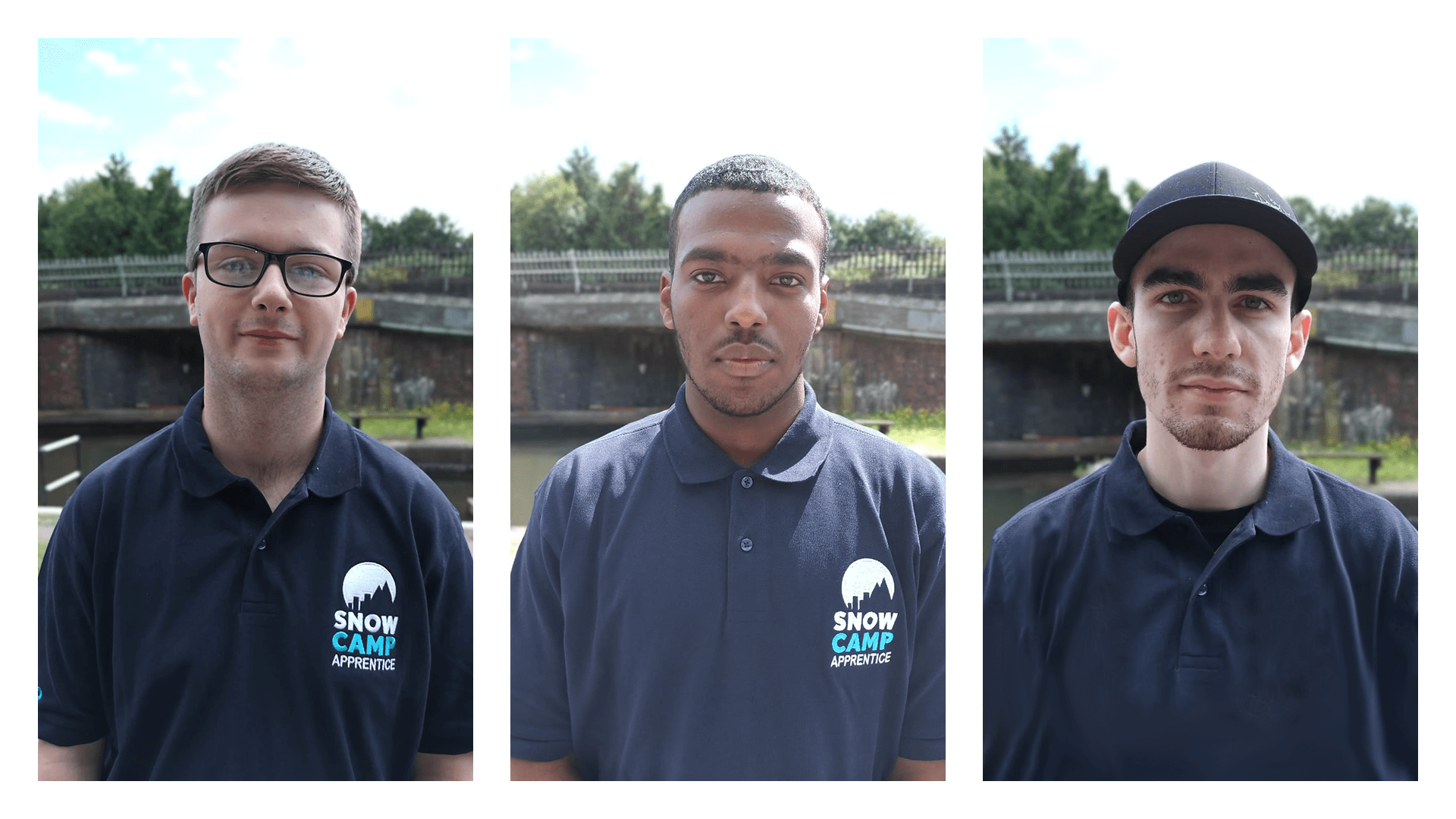 Calum Shovlin, Omar Ibrahim and Max Conway Scotland Apprentices