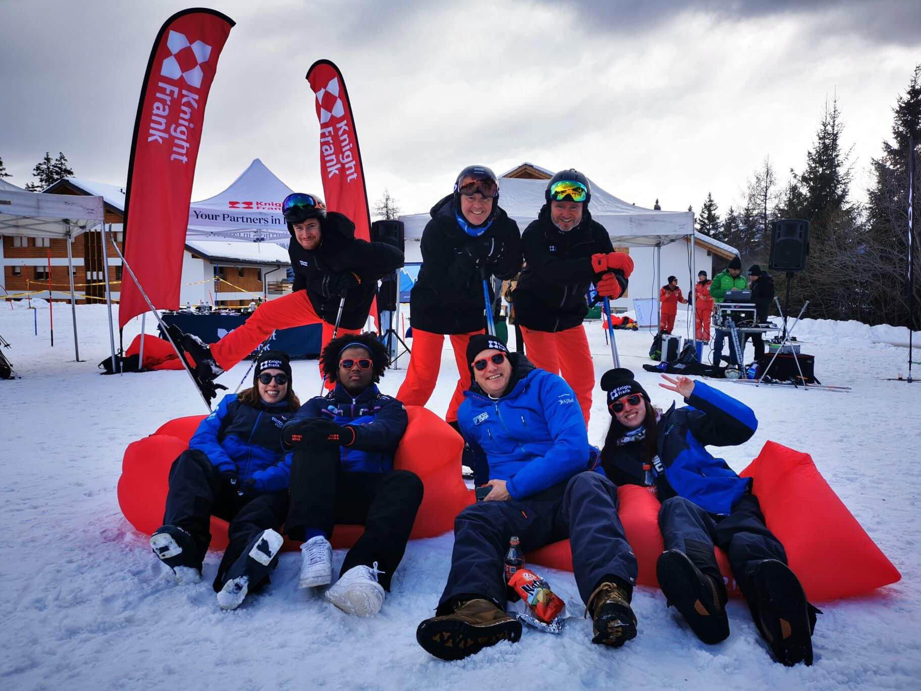 Snow Camp team at the Knight Frank City Ski Championships